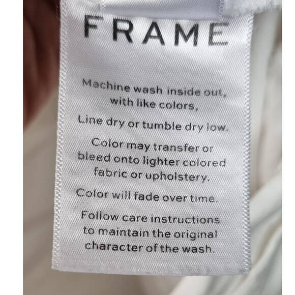 Frame Le Oversized Cuffed Jeans in Blanc 31 - Picture 10 of 11